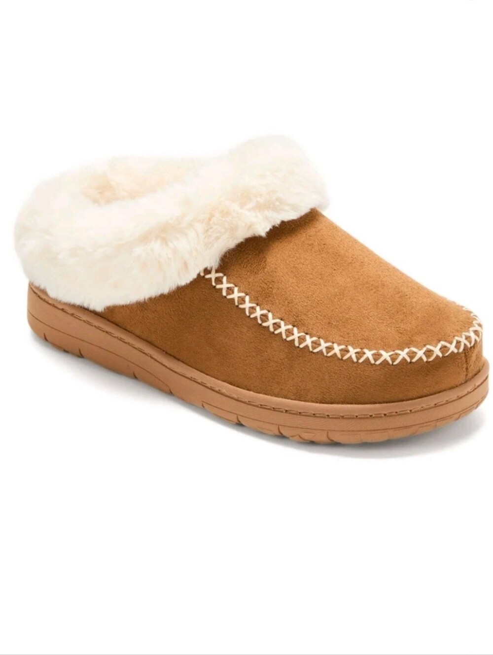 Dearfoams Cozy Comfort Women's Moccasin Toe Clog Slippers